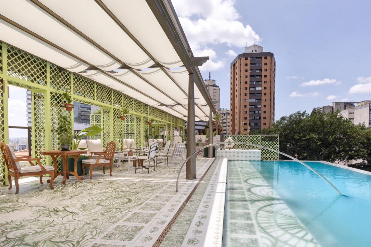 ホテル Rosewood サンパウロ エクステリア 写真 The rooftop pool at the hotel
